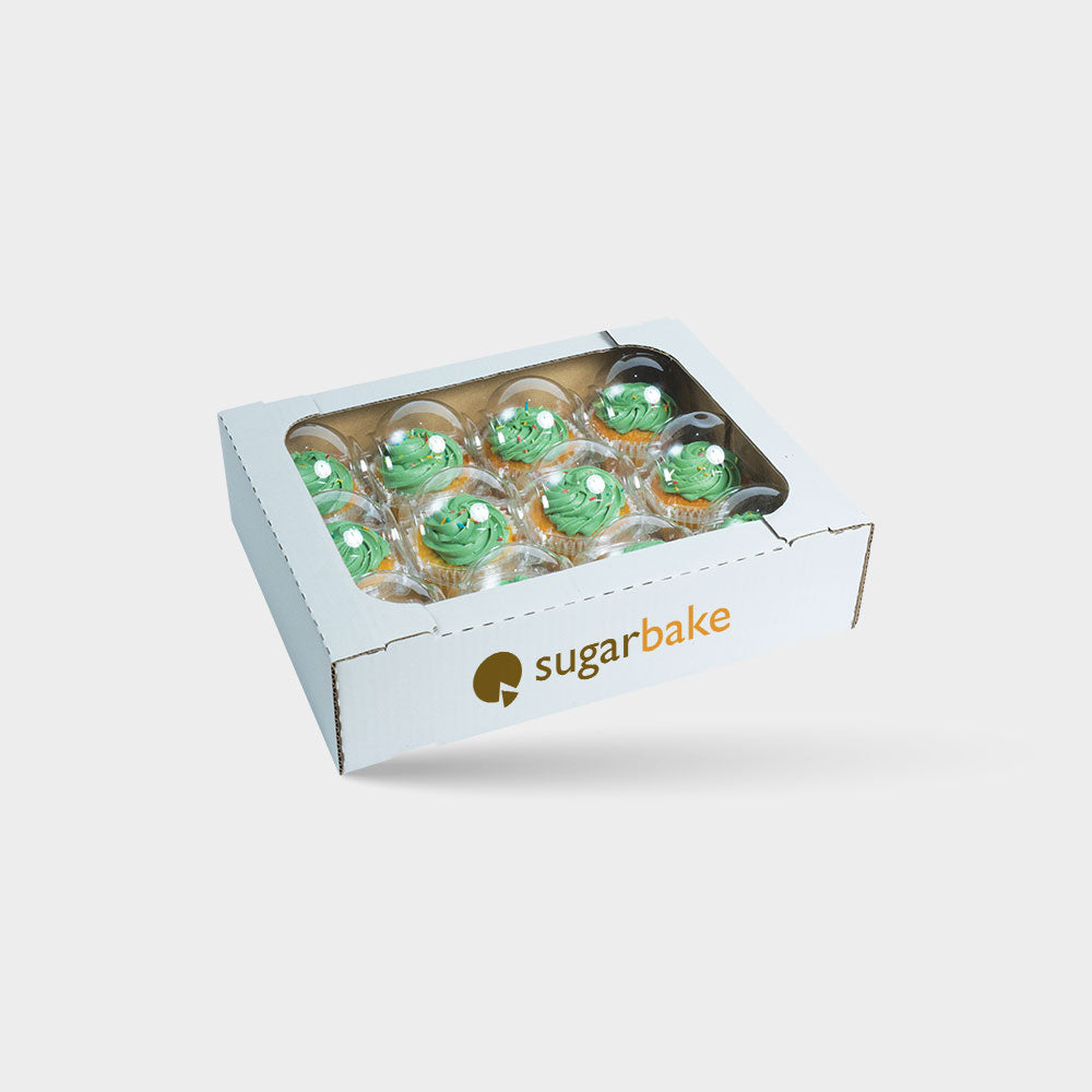 Vanilla (Green) Cupcake (x12)
