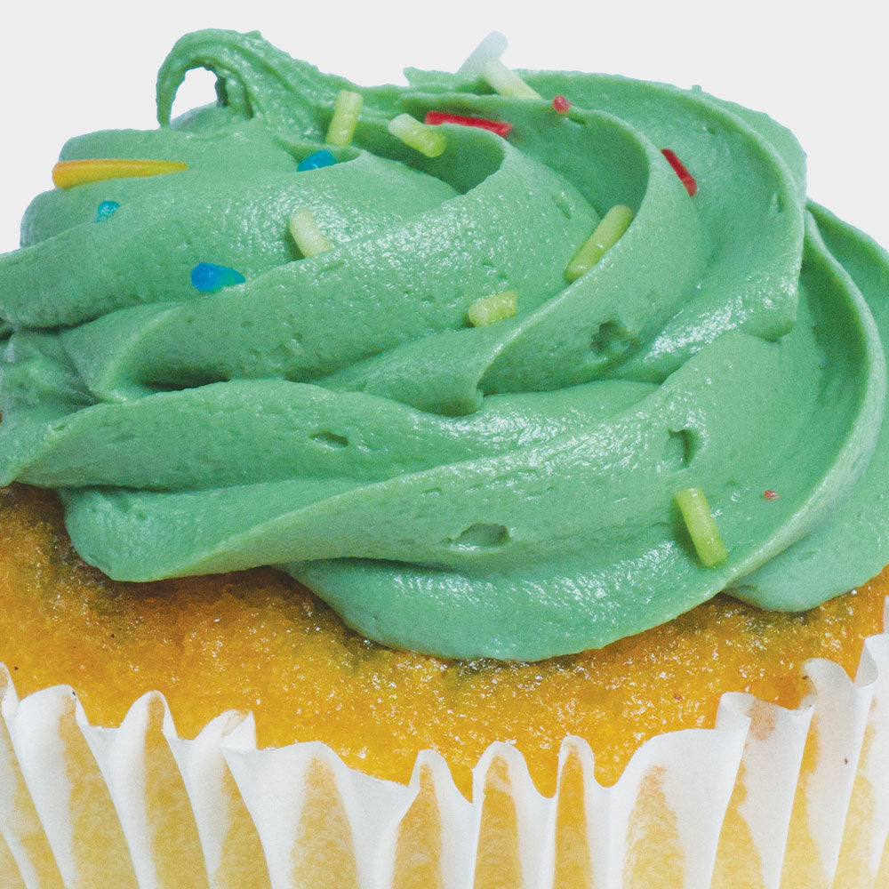 Vanilla (Green) Cupcake (x12)